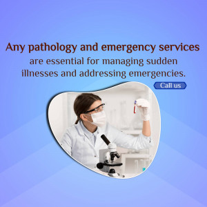 Healthcare worker examining a blood sample with a microscope