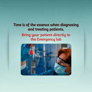 A healthcare worker in protective gear analyzing a blood sample in a laboratory setting, emphasizing the importance of rapid diagnosis.