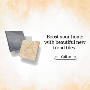 Image of various tiles with text promoting home renovation