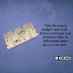 Image of a tile with text promoting affordable tile options.
