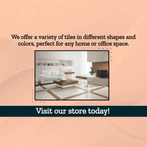 Interior design featuring modern tiles in a living room setting