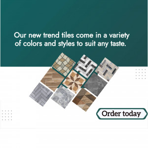 Variety of modern tiles for home renovation