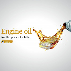 Engine Oil Advertisement Template For Facebook