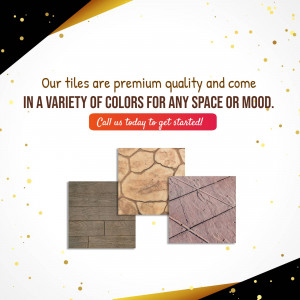 Assortment of premium quality tiles in various colors and textures.