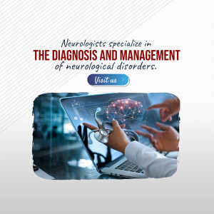 Doctors diagnosing neurological disorders using technology