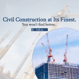 Construction site with cranes and a building under construction