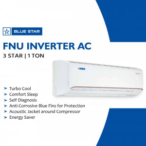 Blue Star FNU Inverter AC 1 Ton with features listed