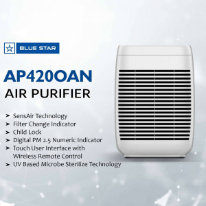 Blue Star AP4200AN Air Purifier with features listed