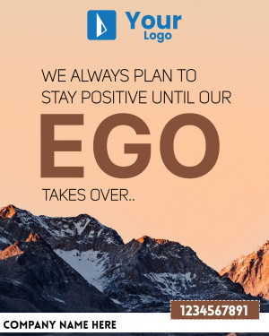 Motivational quote with mountain landscape