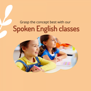 Children learning in a Spoken English class