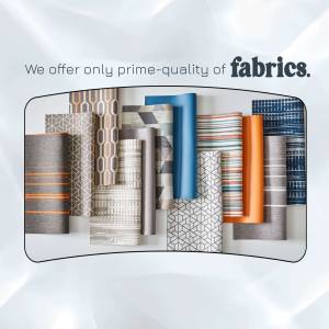 Prime Quality Fabrics Selection Graphic For Instagram