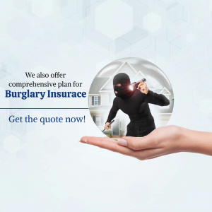 Image depicting a hand holding a scene of a burglar attempting to break into a house, representing the need for burglary insurance.
