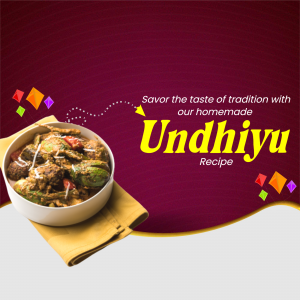 Undhiyu facebook ad banner