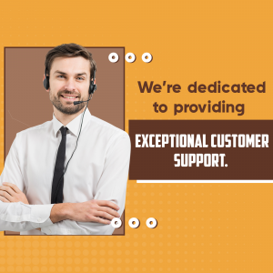 Man with headset providing customer support