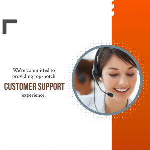 Customer support representative wearing a headset and smiling