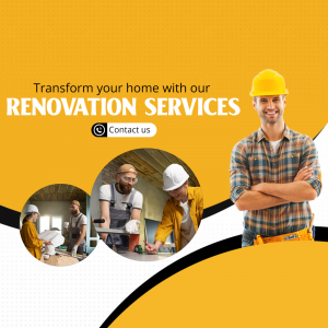 Image of a construction worker promoting home renovation services