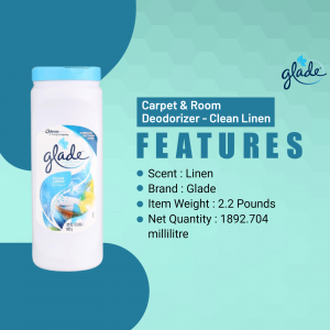 Glade Clean Linen Carpet & Room Deodorizer product shot