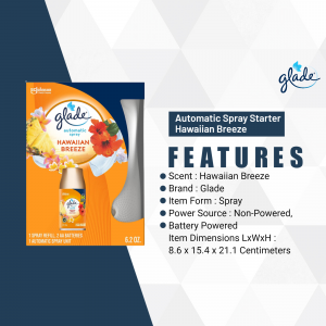 Glade Hawaiian Breeze Automatic Spray Starter Kit packaging