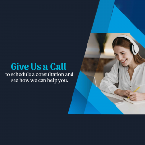 Woman wearing a headset working at a desk with a notebook and pen.