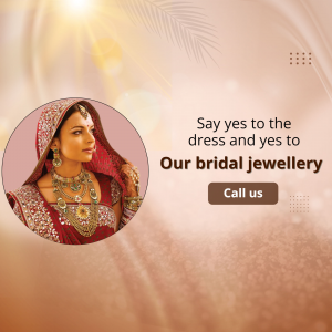 Indian bride wearing traditional jewellery and a red saree