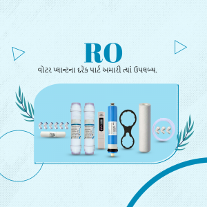 RO water filter components including cartridges and seals