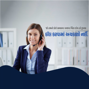 A friendly customer support representative wearing a headset and smiling.