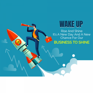 Illustration of a businessman riding a rocket ship with a lightbulb inside, symbolizing a new business opportunity.