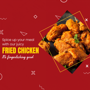 Close-up of crispy fried chicken wings on a black plate with text overlay.