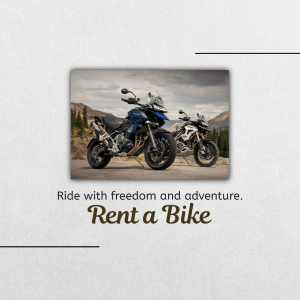 Two Triumph Tiger adventure motorcycles parked on a road with mountains in the background