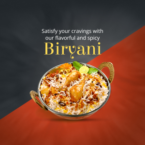 A close-up of a flavorful and spicy Biryani dish in a traditional pot.