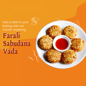 Plate of Sabudana Vada with red chutney, perfect for fasting