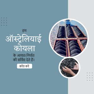Image showcasing Australian coal exports with text in Hindi.