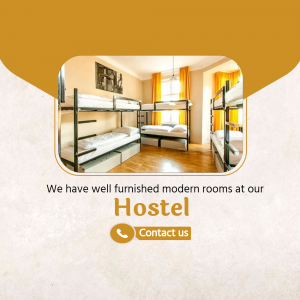Well-furnished hostel room with bunk beds