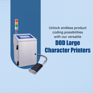 Industrial printer with control panel and coding capabilities