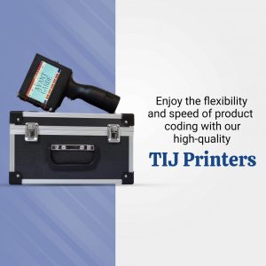 TIJ printer with carrying case for product coding