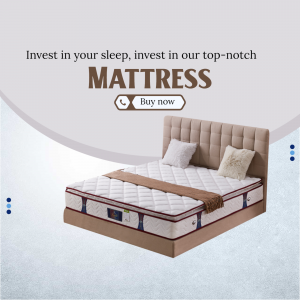 Image of a comfortable mattress with a headboard and pillows, promoting better sleep.
