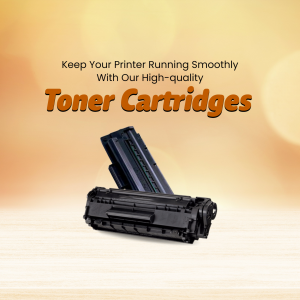 Image of toner cartridges with text promoting printer maintenance