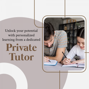 A man and a young girl studying together with a tutor, promoting personalized learning.