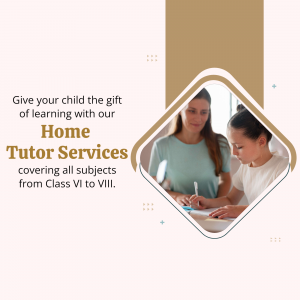 Image of a tutor assisting a student with their studies, promoting home tutoring services.