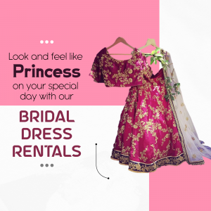 Red and gold embroidered bridal lehenga choli on a hanger