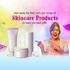 Skincare products for Holi festival protection