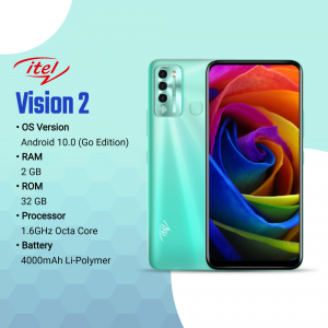 itel Vision 2 smartphone with specifications