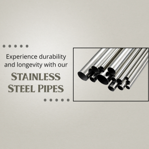 Close-up of stainless steel pipes showcasing durability and quality.