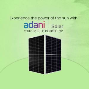 Adani Solar - Power Of The Sun Creative Design For LinkedIn