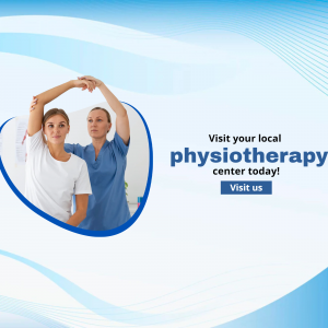 A physiotherapist assisting a patient with a stretching exercise.