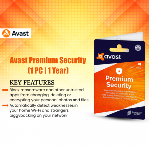 Avast Premium Security software packaging
