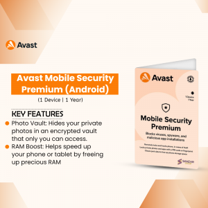 Avast Mobile Security Premium Android subscription packaging