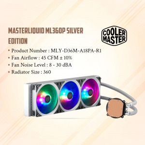 Cooler Master MasterLiquid ML360P Silver Edition Liquid CPU Cooler