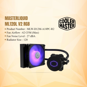 Cooler Master MasterLiquid ML120L V2 RGB Liquid CPU Cooler