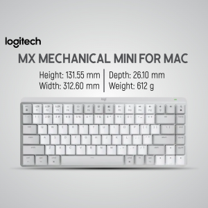 Logitech MX Mechanical Mini for Mac - Silver Keyboard